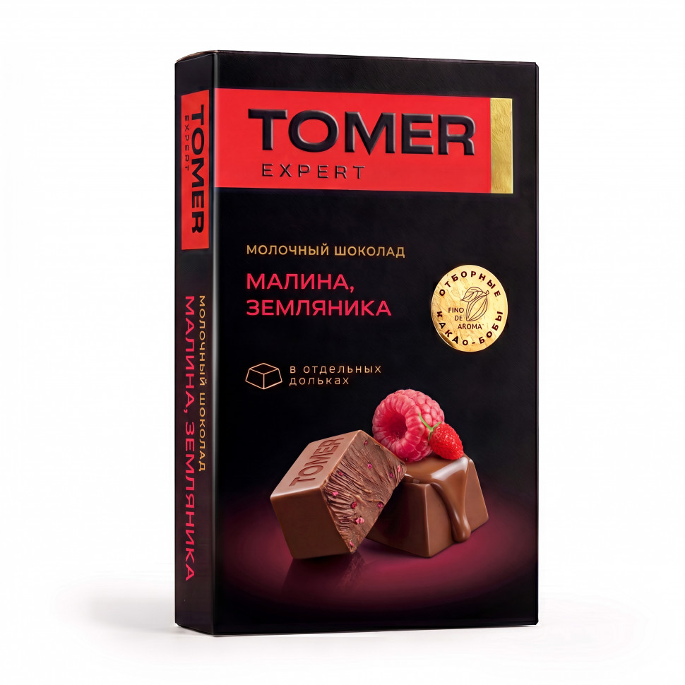  Фабрика Томер   Молочный шоколад Малина-Земляника, 90г  в Тобольске