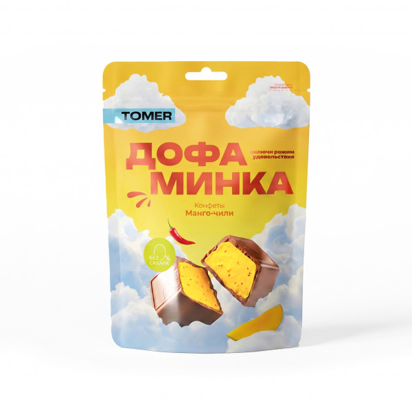 №1 Фабрика Томер   Дофаминка Конфеты Манго-Чили, 125г  в Тобольске