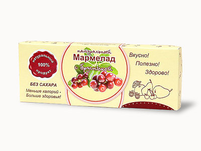№2 Мармелад натуральный "Брусника" 140г в Тобольске