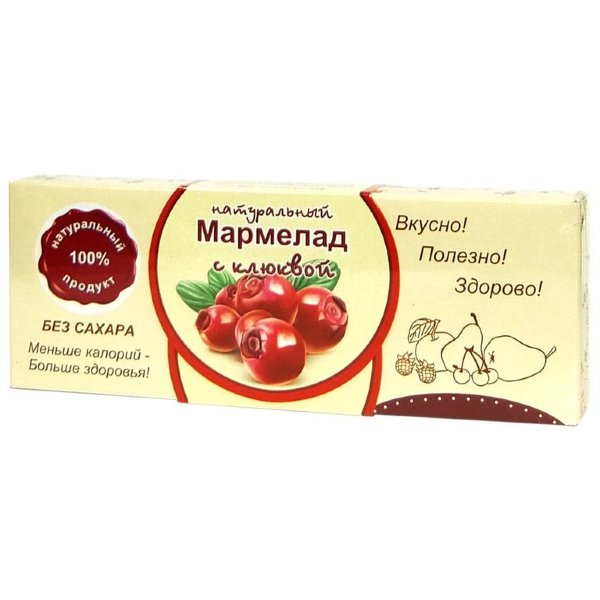 №2 Мармелад натуральный "Клюква" 140г в Тобольске