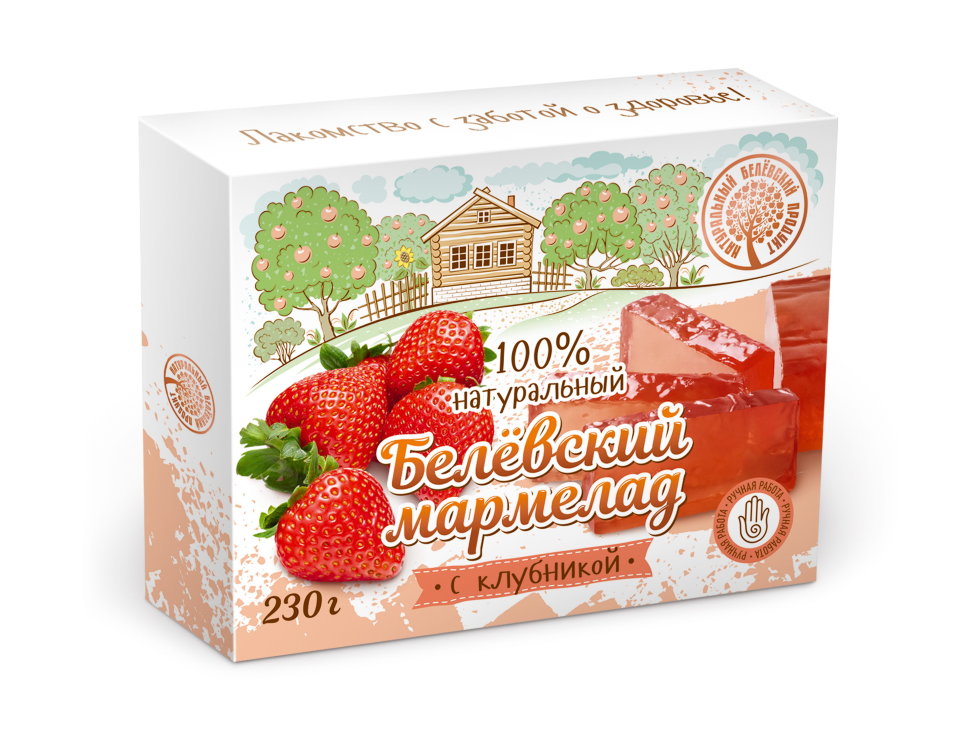  Мармелад белевский "Клубника" 230г в Тобольске