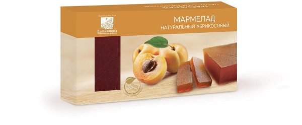 №2 Мармелад пластовый 210г абрикосовый  в Тобольске