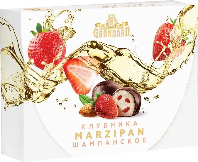  TM Grondard       (10185) Конфеты глазированные Марципановые Клубника и Шампанское, 98г в Тобольске